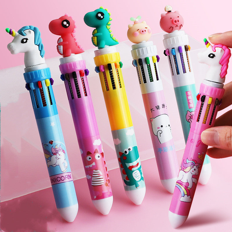 Unicorns and Friends  Ten-Color Ball Pen