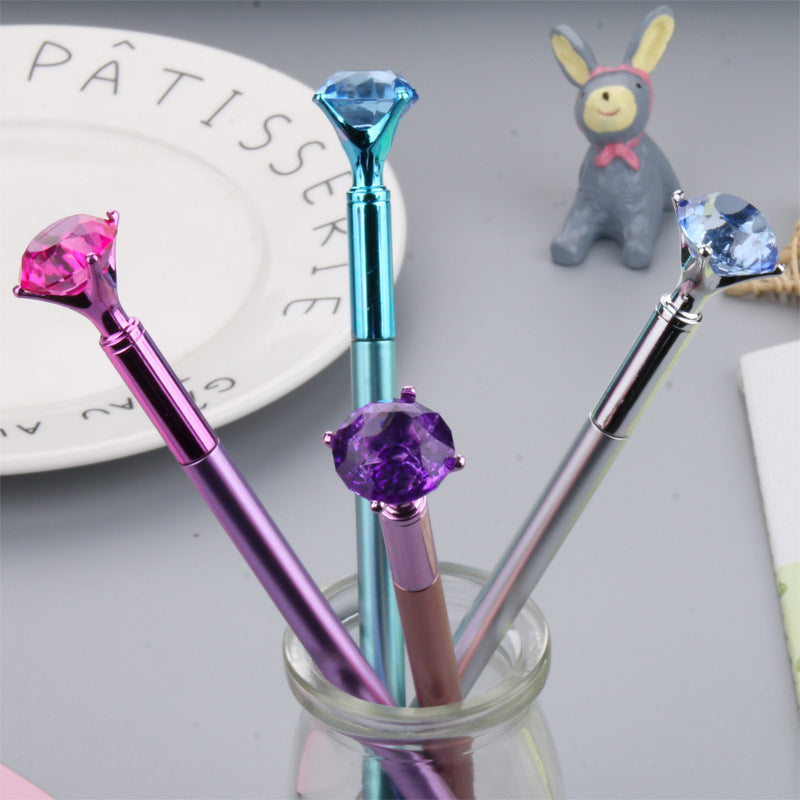 Shine  Bright Like  A Diamond Gel Pen, Multicolor Diamond Tip Black Pen,