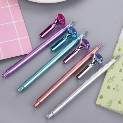 Shine  Bright Like  A Diamond Gel Pen, Multicolor Diamond Tip Black Pen,