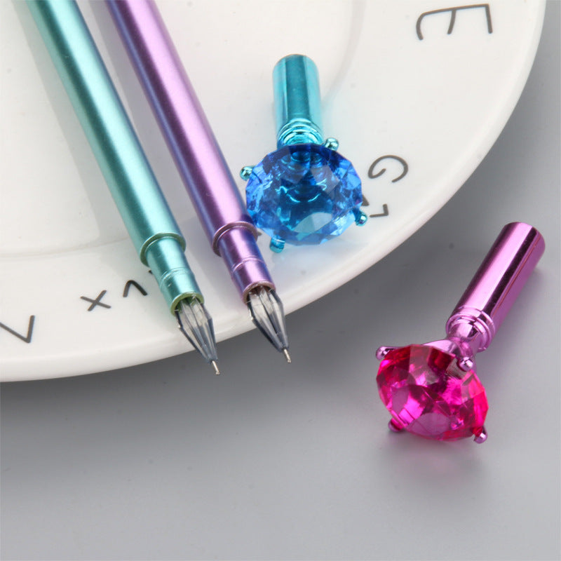 Shine  Bright Like  A Diamond Gel Pen, Multicolor Diamond Tip Black Pen,