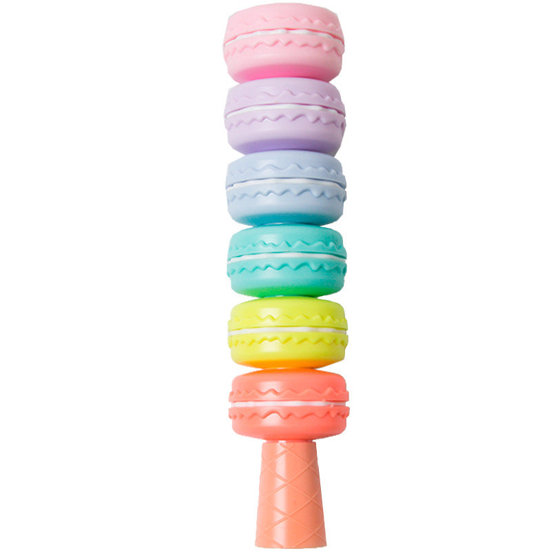 Macaraoon Goodness  Novelty Cookie Highlighter Pen Set Fluorescent Color