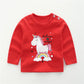 Girls' long-sleeved T-shirt bottoming shirt